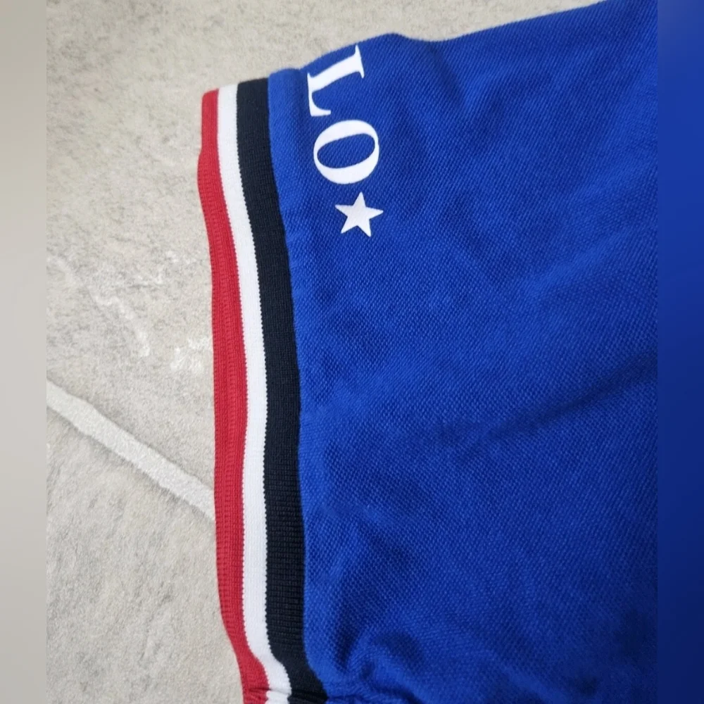 Polo by Ralph Lauren Men's Classic Fit Mesh Blue Polo Shirt Size Large Tall